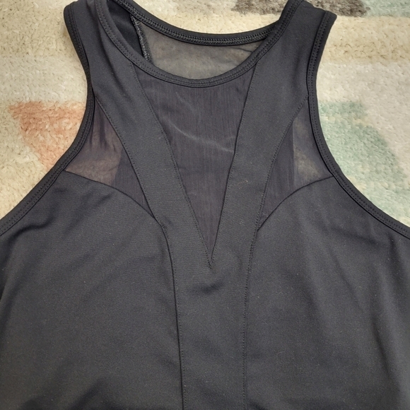 Fabletics Black Mesh Racerback Tank Top Size Small - Picture 2 of 7